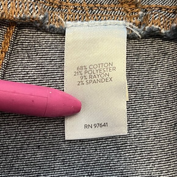 J.Jill Womens Plus Size 4X Stretch Denim Pencil Skirt With Back Pockets - Picture 4 of 9